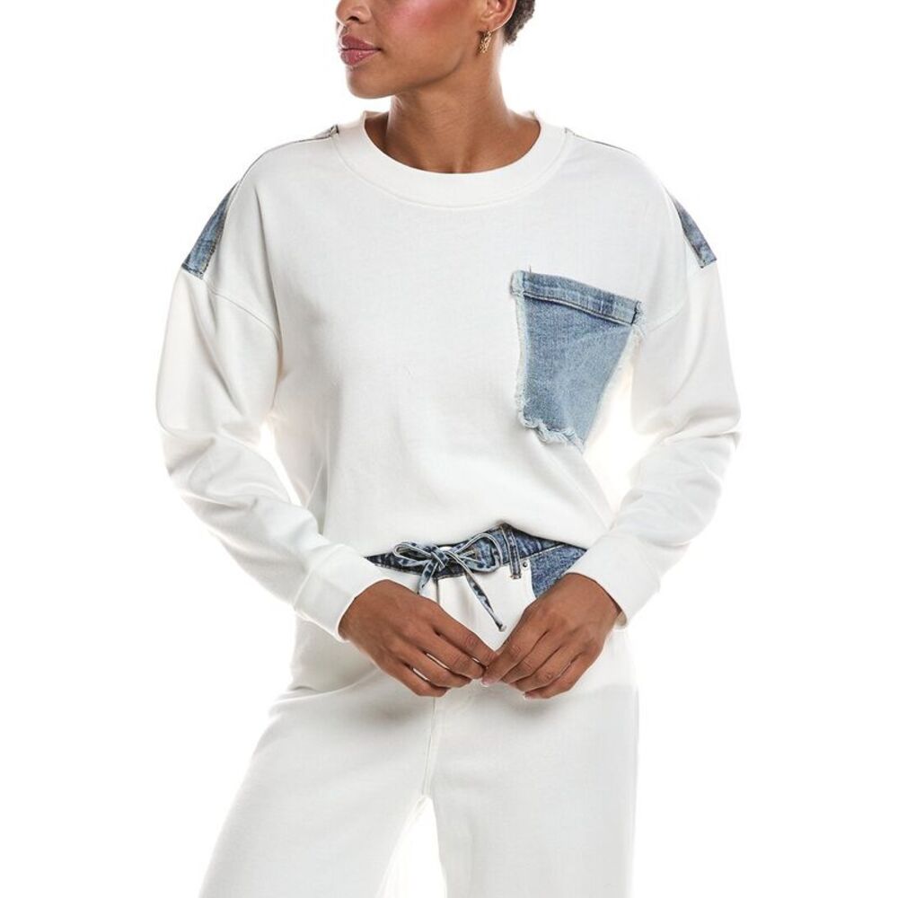 Rd Style Womens Lucie French Terry Pullover, White
